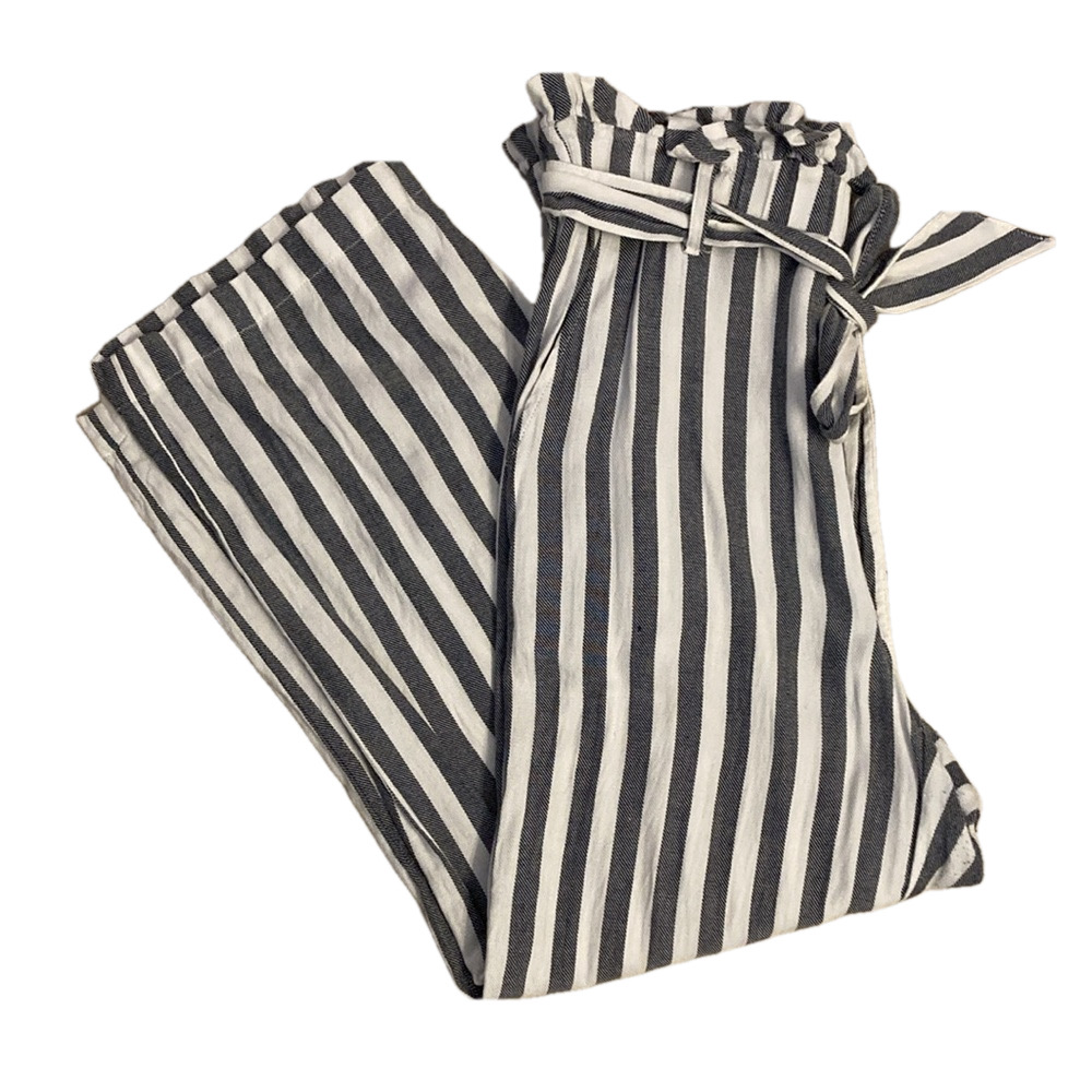 Fever Striped Crop Pants